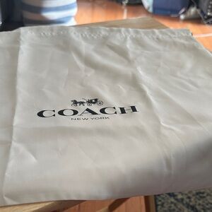 Coach Cream Dust Bag with Logo